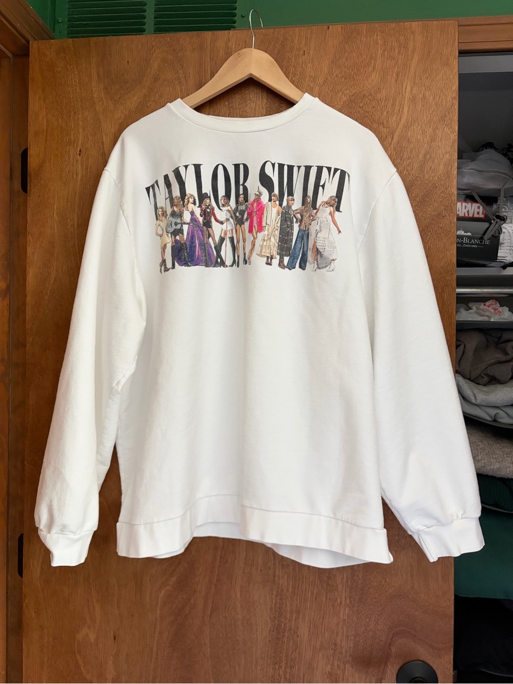 Taylor Swift White Printed Tag Tee